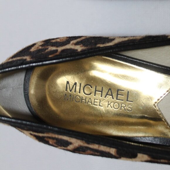MICHAEL Michael Kors Kiera Calf-Hair Bow Pump, Leopard/Natural - Picture 11 of 12